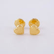 Topos Corazón Diamantado 0.5g / 4.95mm Oro Amarillo 18K