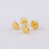 Topos Corazón Diamantado 0.5g / 4.95mm Oro Amarillo 18K