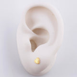Topos Corazón Diamantado 0.5g / 4.95mm Oro Amarillo 18K