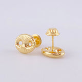 Topos Gc Diamantado 0.95g / 9.8mm Oro Amarillo 18K