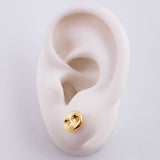 Topos Gc Diamantado 0.9g / 9.8mm Oro Amarillo 18K