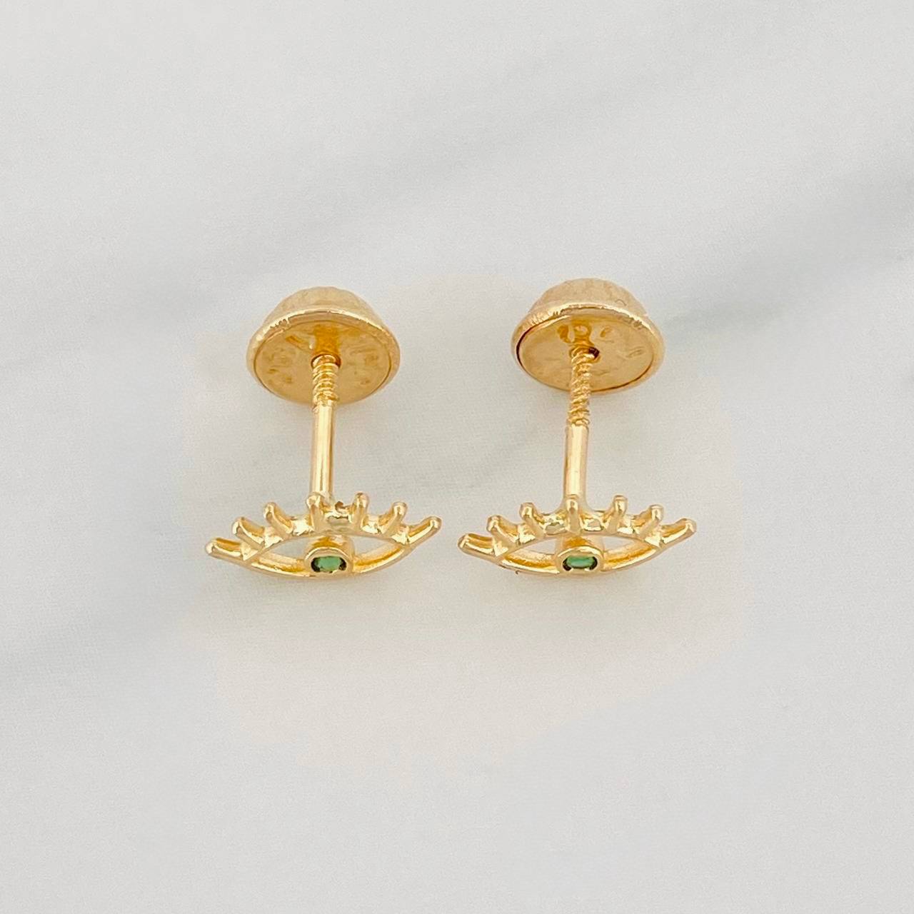 Topos Silueta Ojo 0.65g / 8.3mm Oro Amarillo 18K