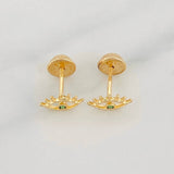 Topos Silueta Ojo 0.65g / 8.3mm Oro Amarillo 18K