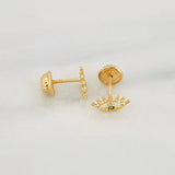 Topos Silueta Ojo 0.65g / 8.3mm Oro Amarillo 18K
