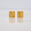 Topos Cuadrado Diamantado 0.7g / 6.06mm Oro Amarillo 18K