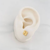Topos Flor Trebol 0.85g / 6.83mm Oro Amarillo 18K