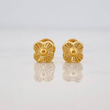 Topos Flor Trebol 0.65g / 5.25mm Oro Amarillo 18K