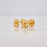 Topos Flor Trebol 0.65g / 5.25mm Oro Amarillo 18K