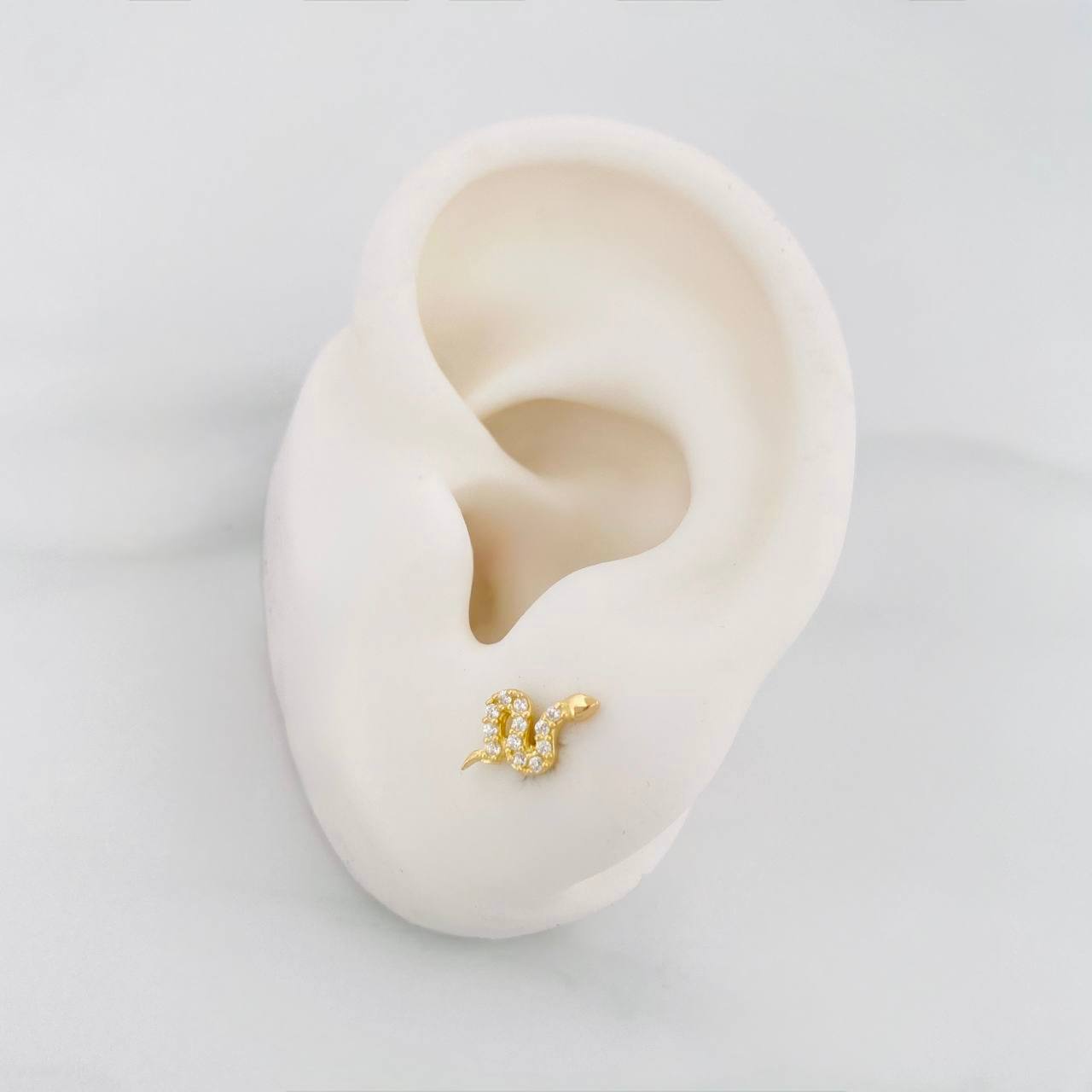 Topos Serpiente 1.05g / 5.25mm Oro Amarillo 18K