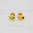 Topos Grano de Cafe 0.65g / 7.5mm Oro Amarillo 18K