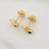 Topos Grano de Cafe 0.65g / 7.5mm Oro Amarillo 18K