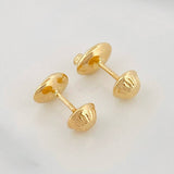 Topos Grano de Cafe 0.65g / 7.5mm Oro Amarillo 18K