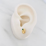 Topos Grano de Cafe 0.65g / 7.5mm Oro Amarillo 18K
