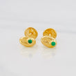 Topos Grano de Cafe 0.55g / 6.21mm Oro Amarillo 18K