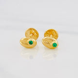 Topos Grano de Cafe 0.55g / 6.21mm Oro Amarillo 18K