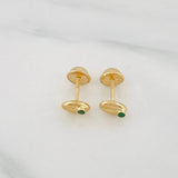 Topos Grano de Cafe 0.55g / 6.21mm Oro Amarillo 18K