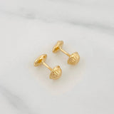 Topos Grano de Cafe 0.55g / 6.21mm Oro Amarillo 18K