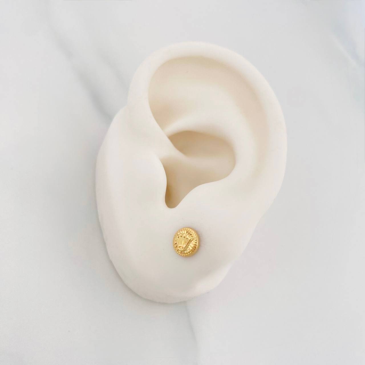 Topos Circulo Corona 0.65g / 5.83mm Oro Amarillo 18K