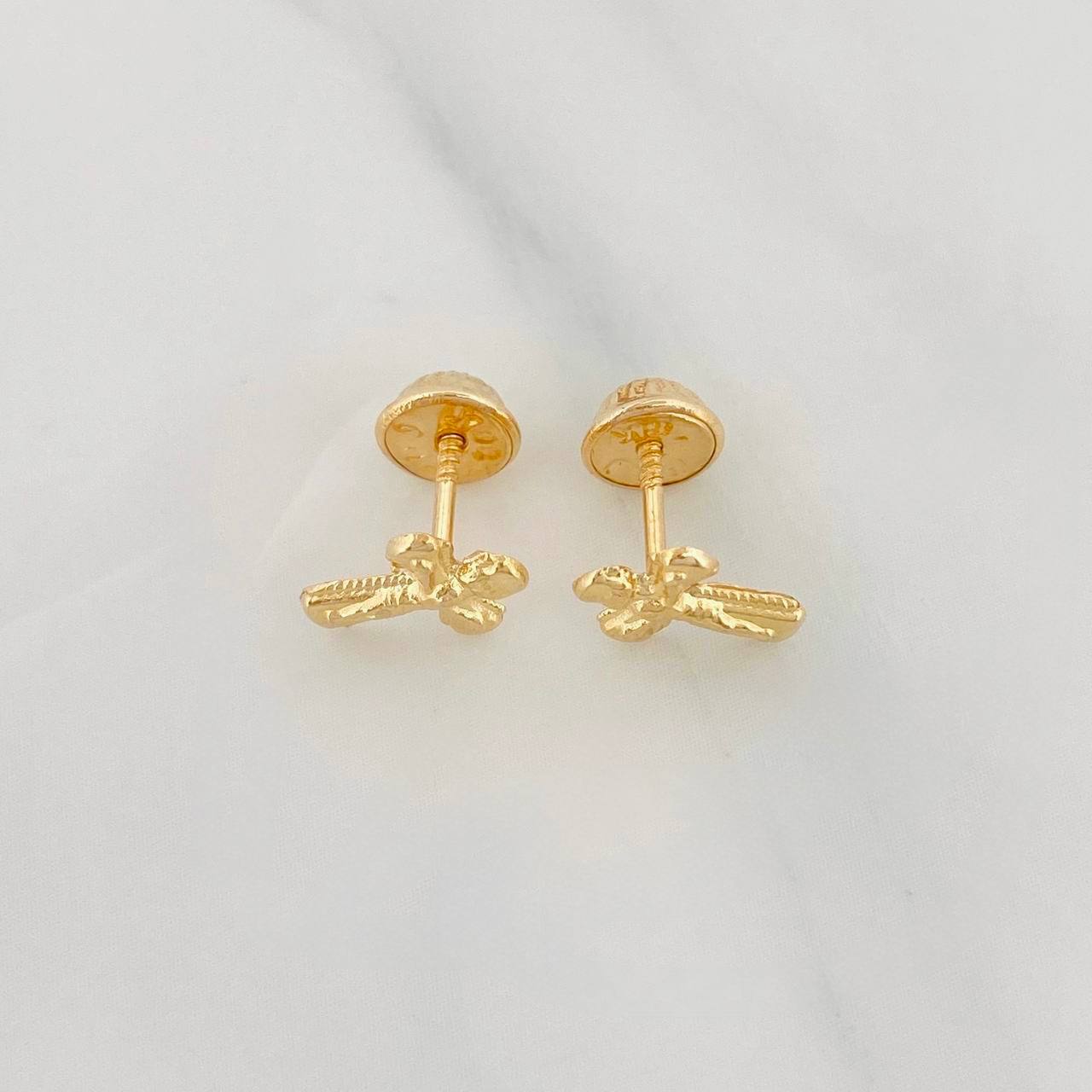 Topos Cruz Cristo 0.55g / 4.08mm Oro Amarillo 18K