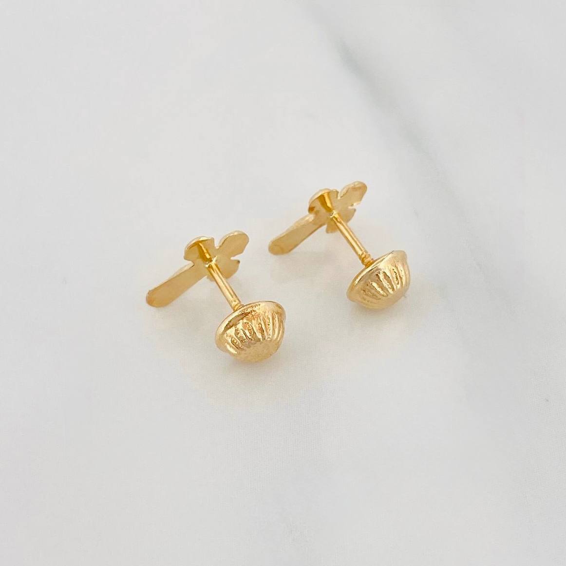 Topos Cruz Cristo 0.55g / 4.08mm Oro Amarillo 18K