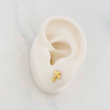 Topos Cruz Cristo 0.55g / 4.08mm Oro Amarillo 18K