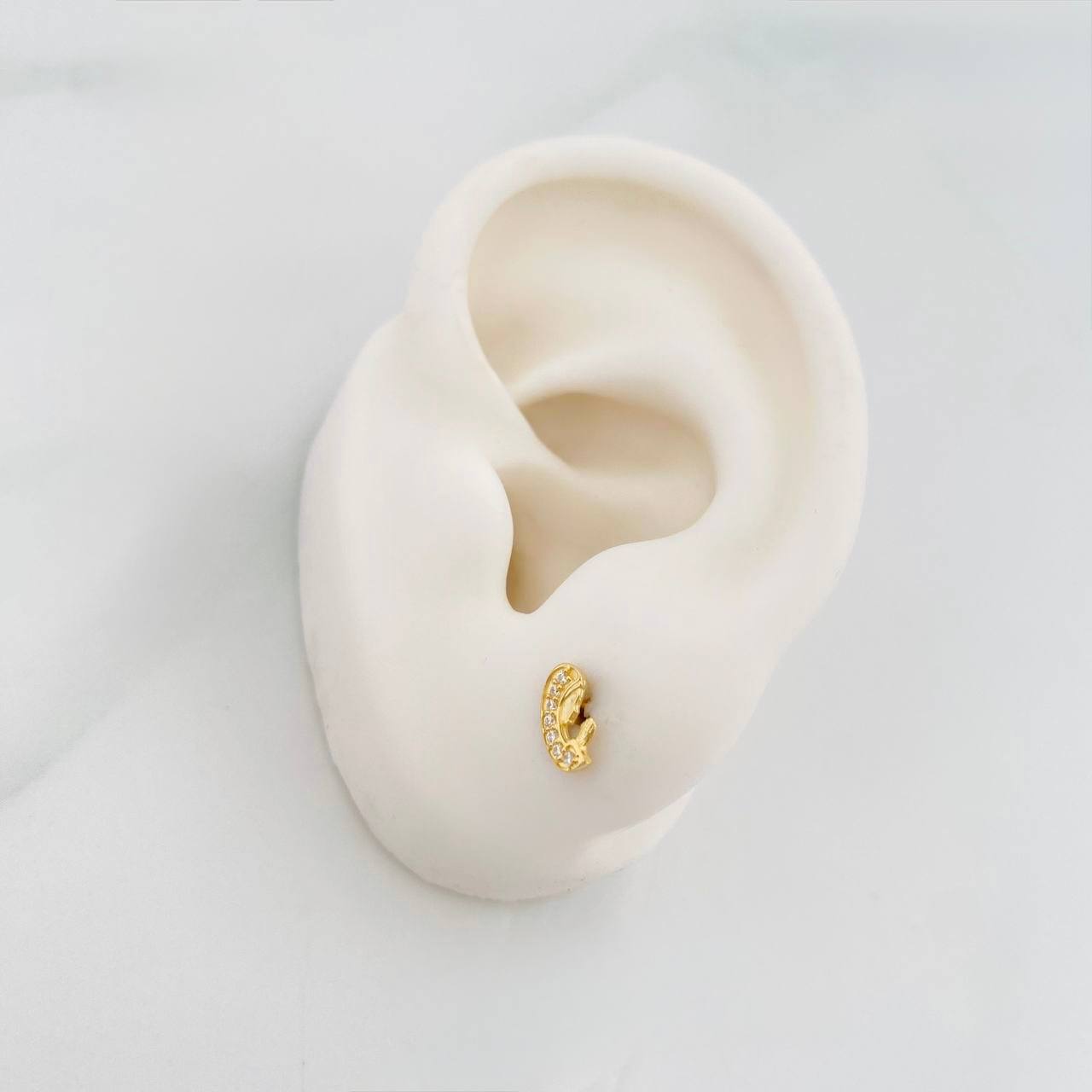 Topos Rostro Virgen Maria 0.85g / 4.18mm Oro Amarillo 18K