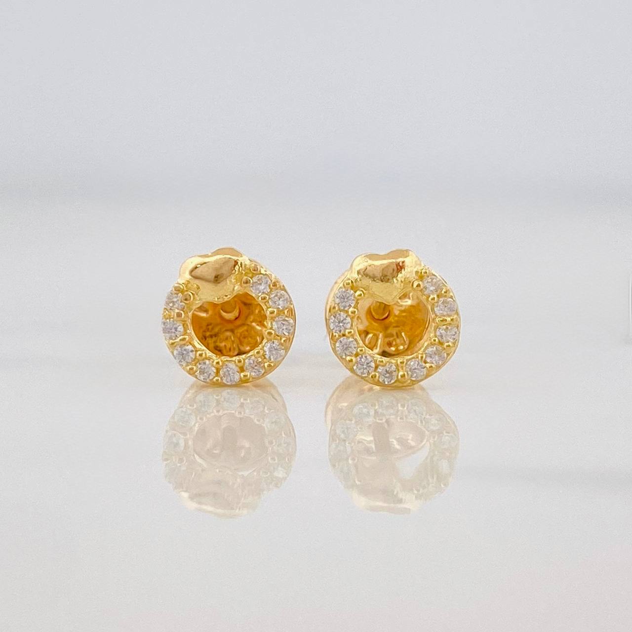 Topos Circulo Corazon 0.8g / 6.12mm Oro Amarillo 18K