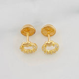 Topos Circulo Corazon 0.8g / 6.12mm Oro Amarillo 18K