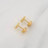 Topos Circulo Corazon 0.8g / 6.12mm Oro Amarillo 18K
