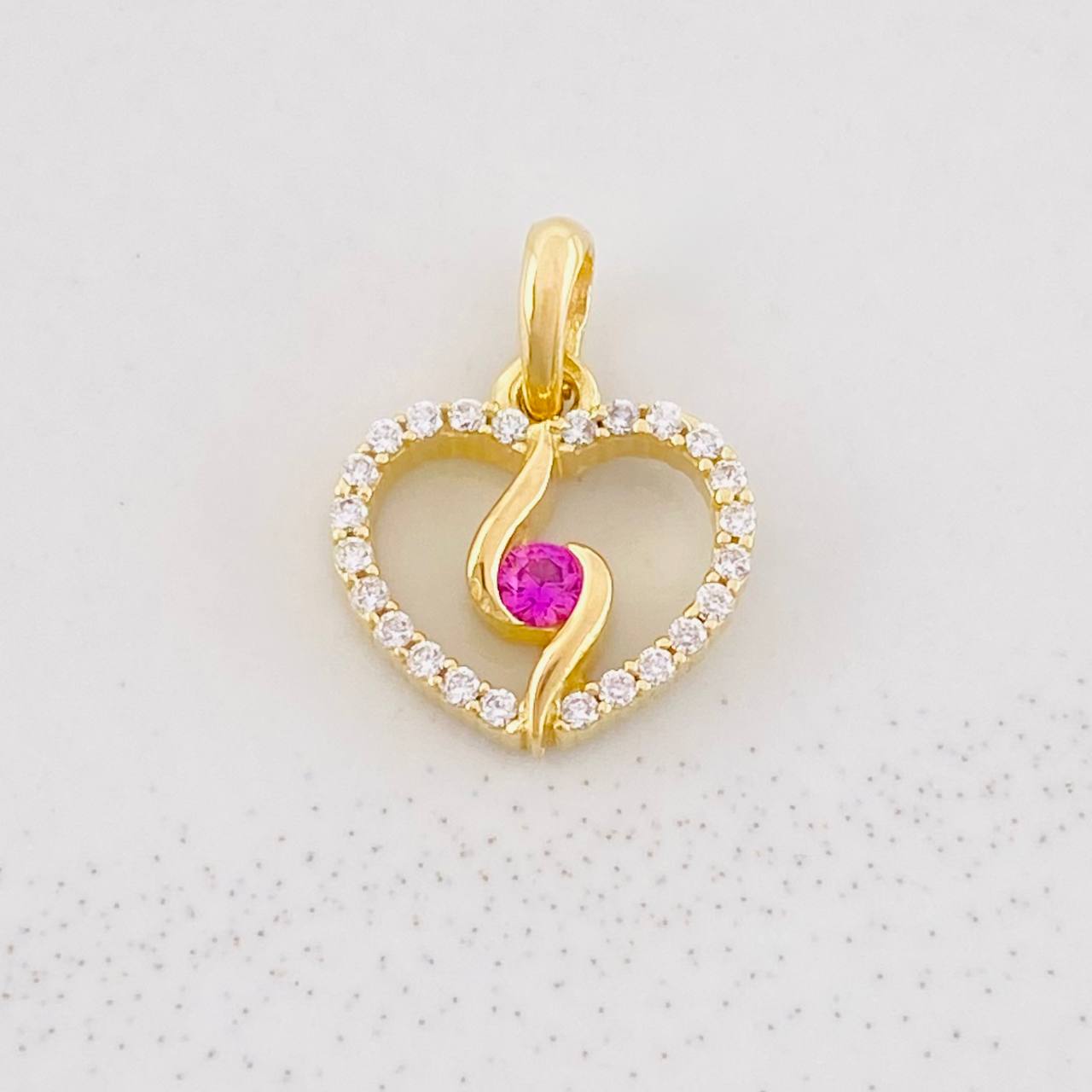 Dije Silueta Espiral 0.9g / 1.3cm Oro Amarillo 18K