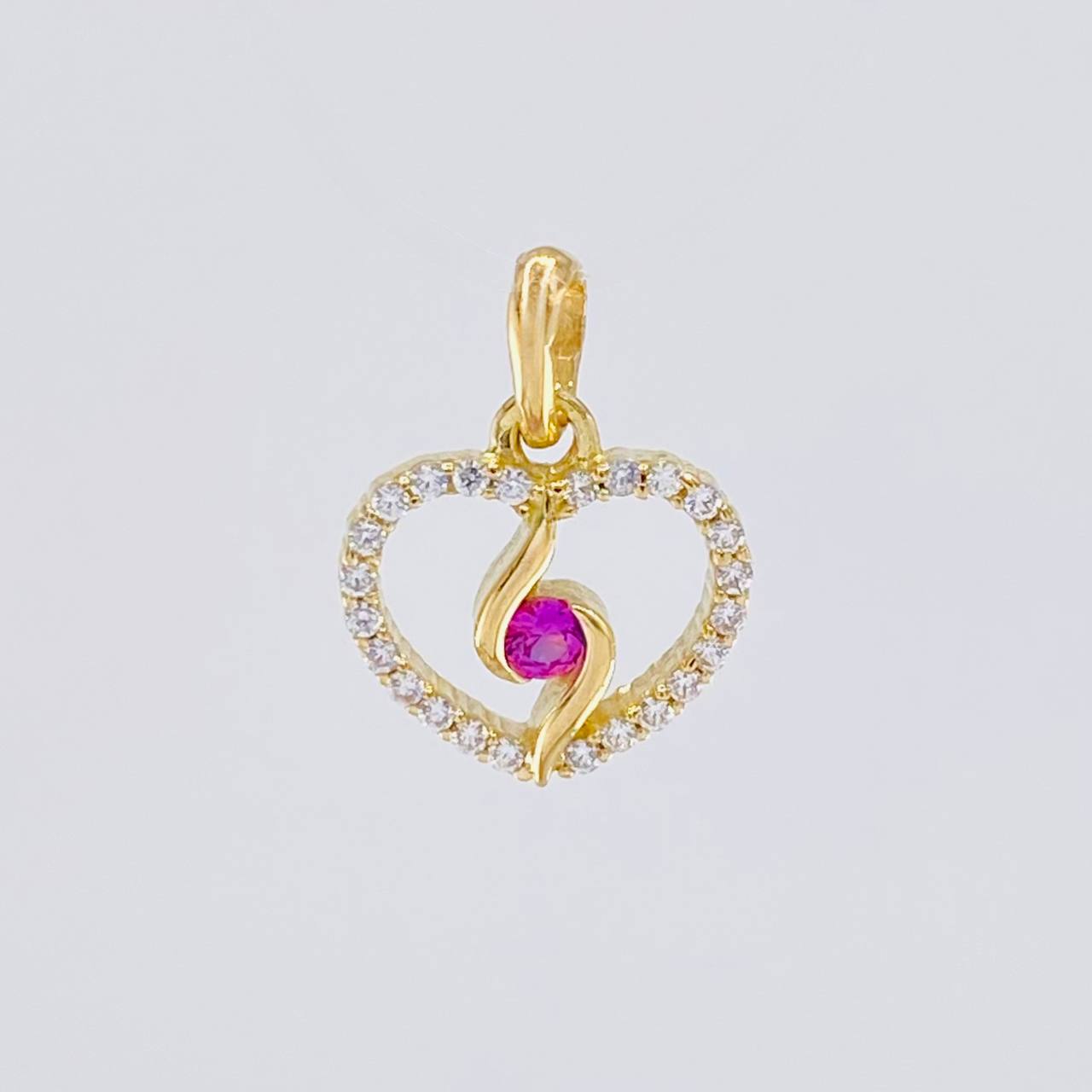 Dije Silueta Espiral 0.9g / 1.3cm Oro Amarillo 18K
