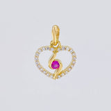 Dije Silueta Espiral 0.9g / 1.3cm Oro Amarillo 18K