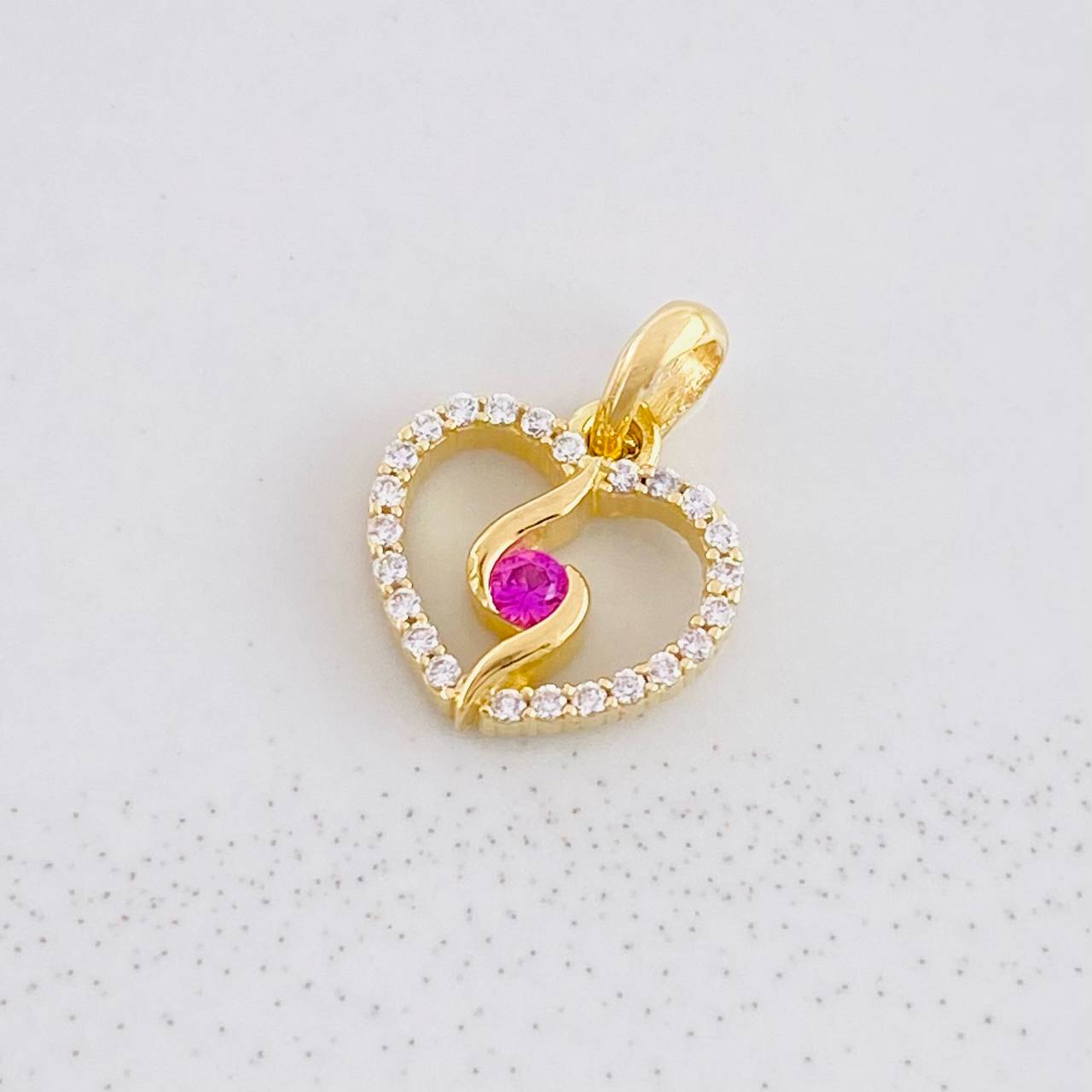 Dije Silueta Espiral 0.9g / 1.3cm Oro Amarillo 18K