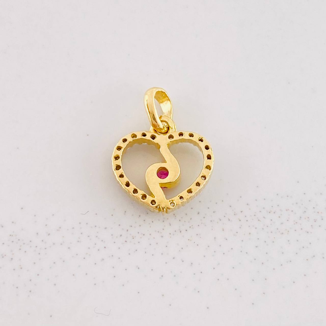 Dije Silueta Espiral 0.9g / 1.3cm Oro Amarillo 18K