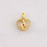 Dije Silueta Espiral 0.9g / 1.3cm Oro Amarillo 18K