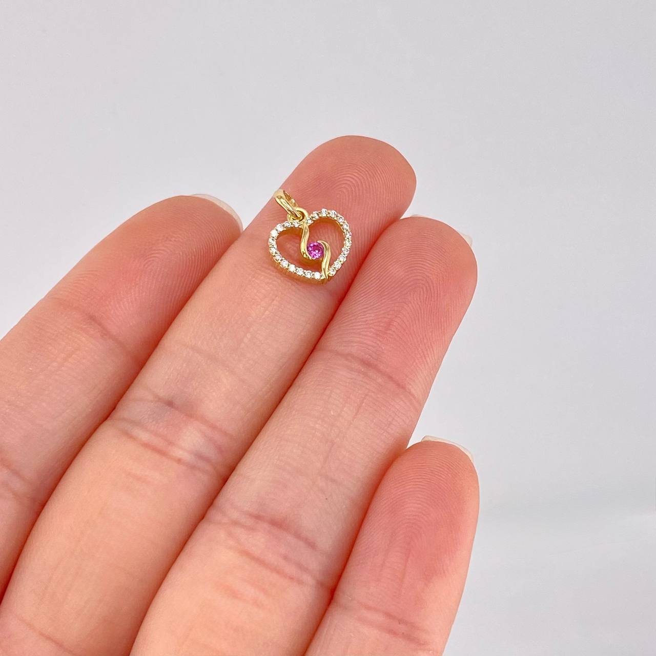 Dije Silueta Espiral 0.9g / 1.3cm Oro Amarillo 18K