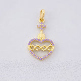 Dije Sagrado Corazón de Jesús 0.95g / 2.2cm Oro Amarillo 18K