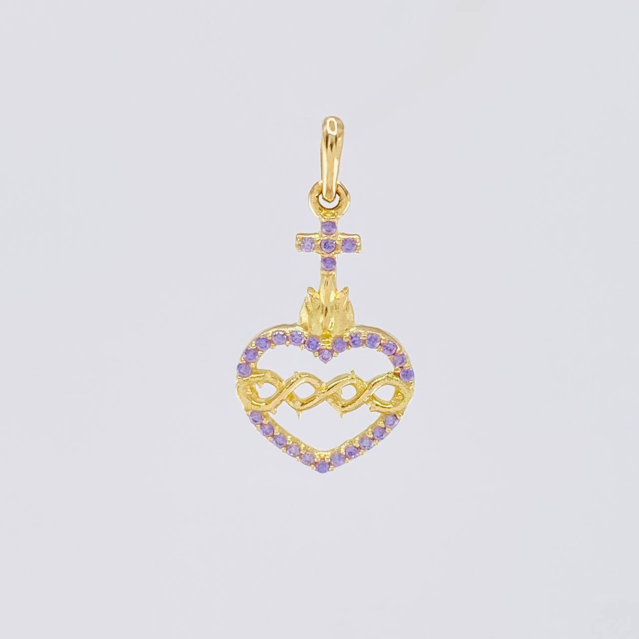 Dije Sagrado Corazón de Jesús 0.95g / 2.2cm Oro Amarillo 18K
