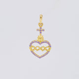 Dije Sagrado Corazón de Jesús 0.95g / 2.2cm Oro Amarillo 18K