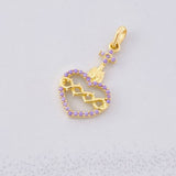 Dije Sagrado Corazón de Jesús 0.95g / 2.2cm Oro Amarillo 18K