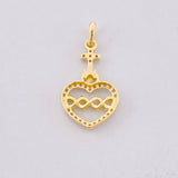 Dije Sagrado Corazón de Jesús 0.95g / 2.2cm Oro Amarillo 18K