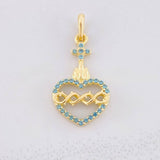 Dije Sagrado Corazón de Jesús 0.95g / 2.2cm Oro Amarillo 18K
