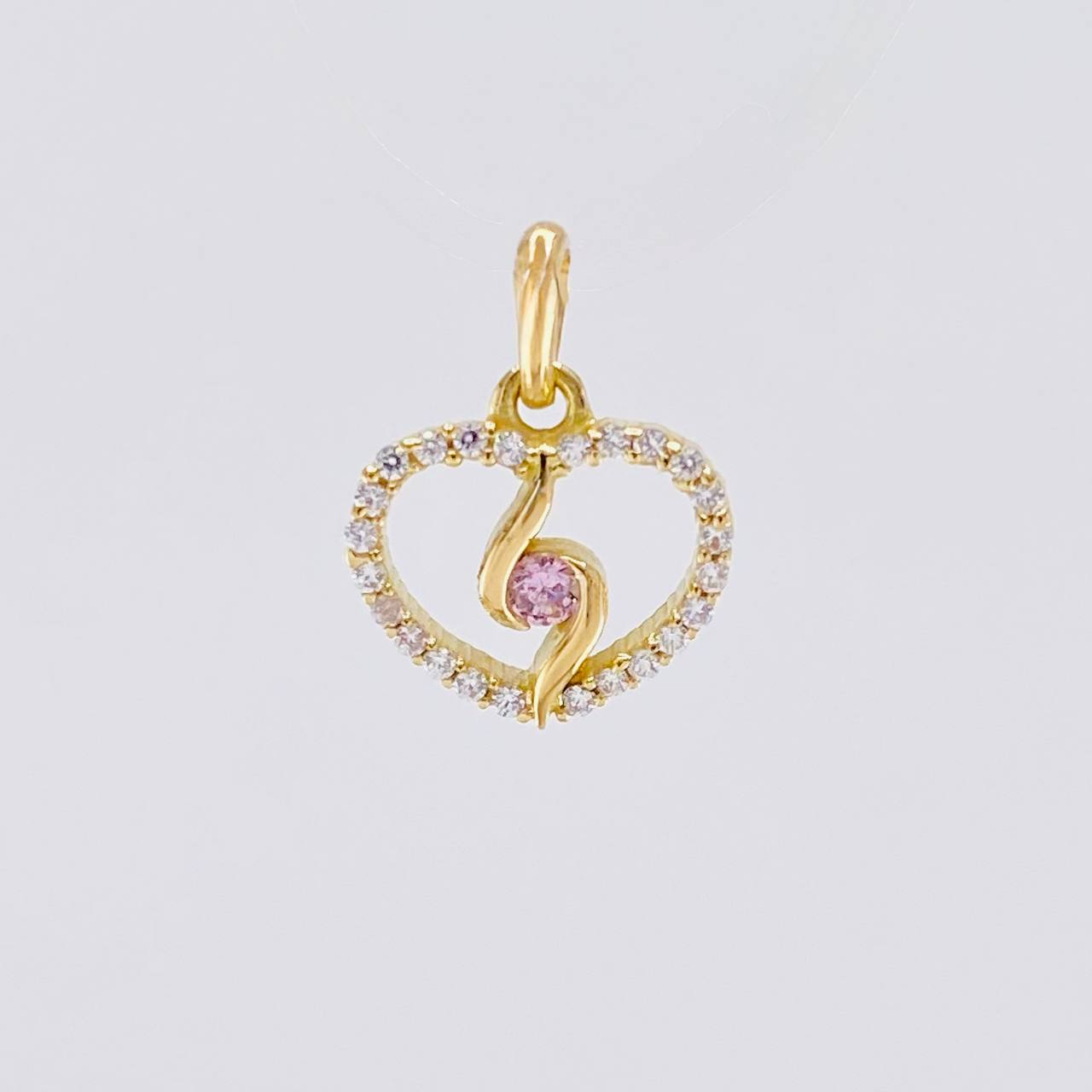 Dije Silueta Espiral 0.9g / 1.3cm Oro Amarillo 18K
