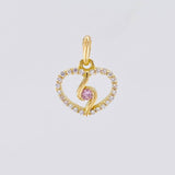Dije Silueta Espiral 0.9g / 1.3cm Oro Amarillo 18K