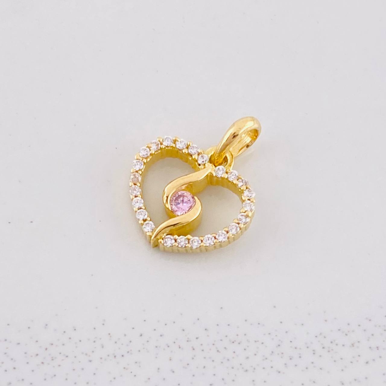 Dije Silueta Espiral 0.9g / 1.3cm Oro Amarillo 18K