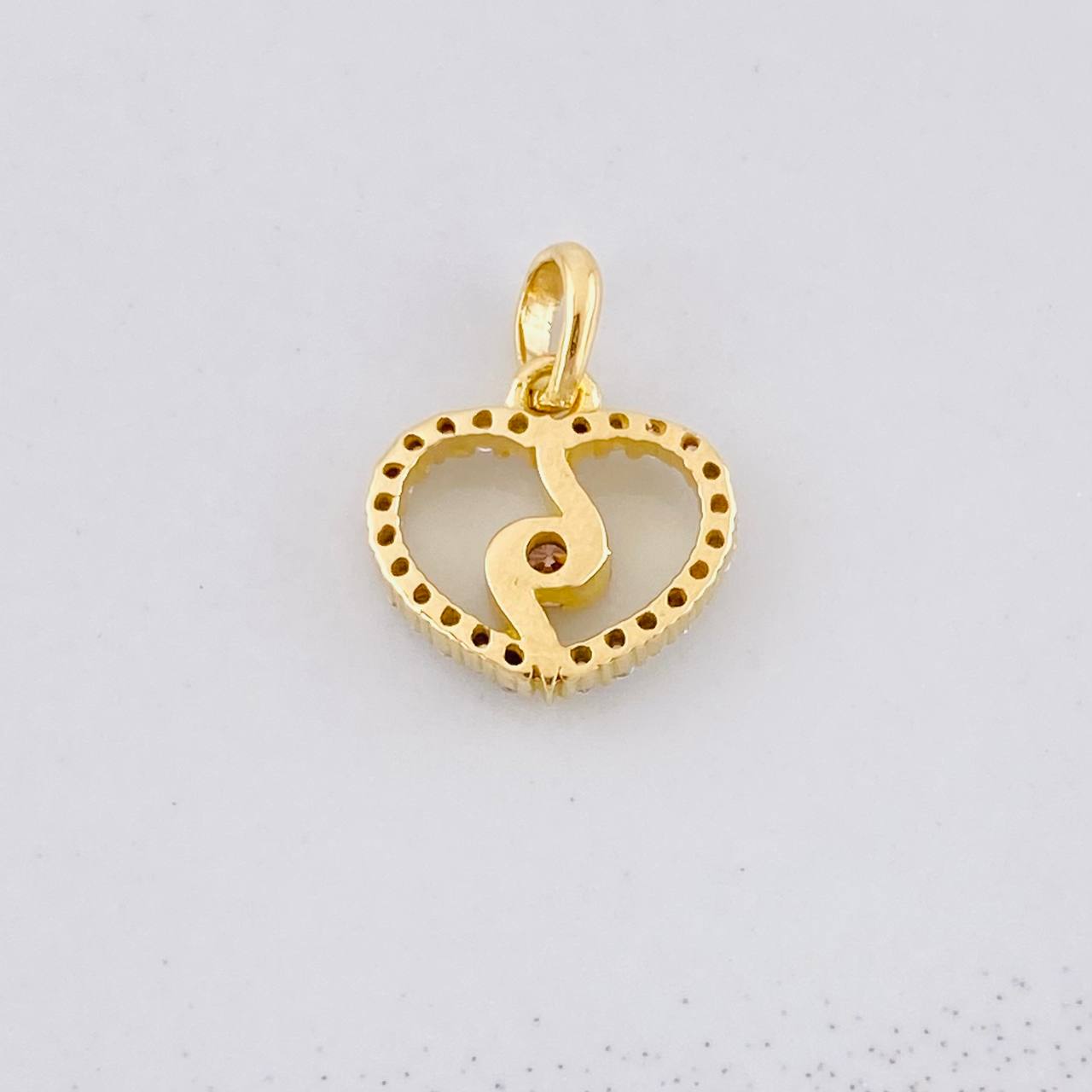 Dije Silueta Espiral 0.9g / 1.3cm Oro Amarillo 18K