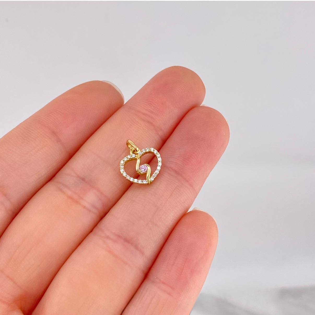 Dije Silueta Espiral 0.9g / 1.3cm Oro Amarillo 18K