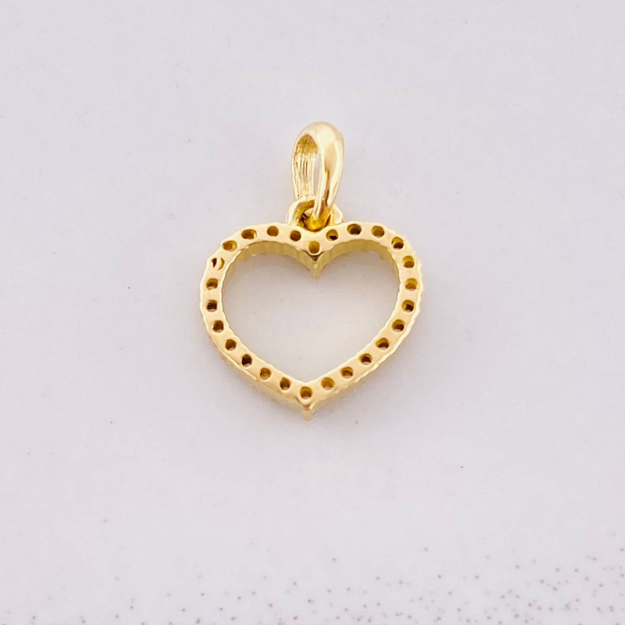 Dije Silueta Corazón 0.65g / 1.3cm Oro Amarillo 18K