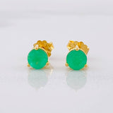 Topos Circulo Esmeralda 80pts 1.45g / 5.3mm Oro Amarillo 18K
