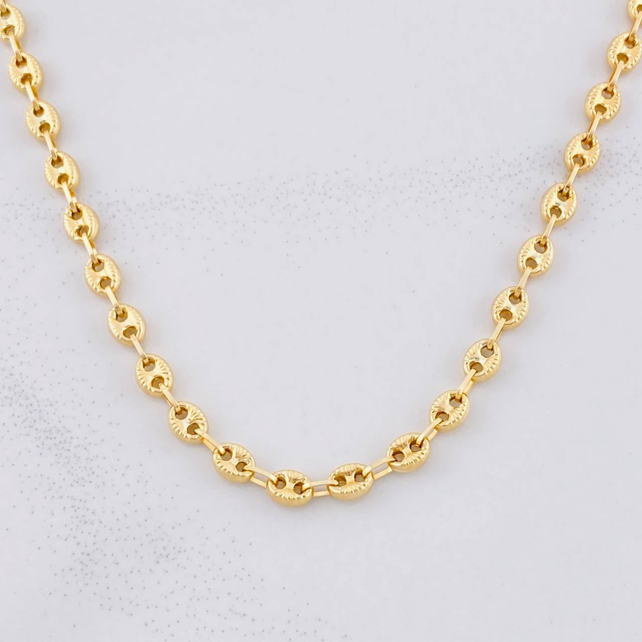 Cadena GC Diamantada 6.55g / 50cm / 3.5mm Oro Amarillo 18K